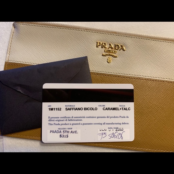 Prada Bicolor Zip Wallet - Picture 4 of 4